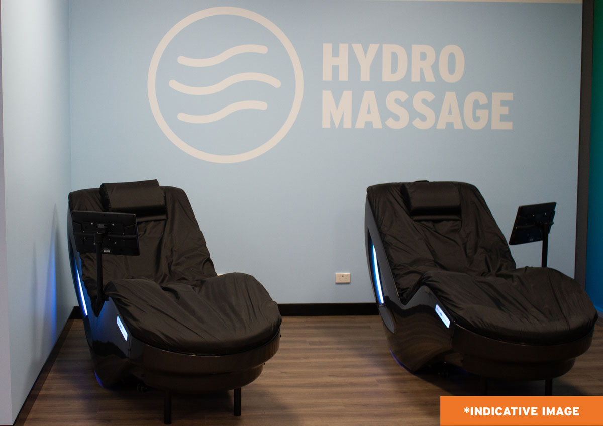 What is Hydromassage at Crunch Fitness?