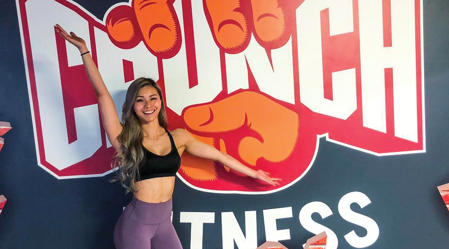 helen huang at our gym crunch fitness chatswood