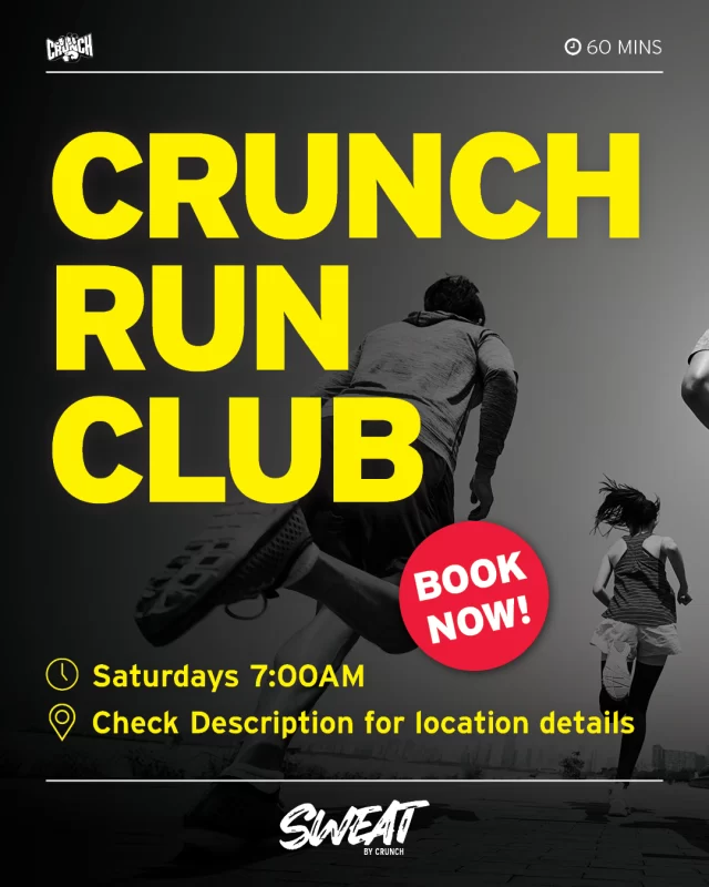 🔥 The Crunch Run Club is heating up, secure your spot and run with us! Book your spot via the Crunch website or app today!  If you’re a Crunch Fitness member (not yet Peak or Summit), upgrade your membership in-club to join the Run Club crew.  🏃‍♀️ Crunch Alexandria: Saturday 7am 
📍 Sydney Park (Corner of Euston Rd & Campbell Rd)  🏃‍♂️ Crunch Mentone: Saturday 7am 
📍 Life Saving Club Mentone  Ready to hit the pavement with friends and fun? Let’s go!  #Crunchfitnessau #crunchrunclub #runclub #fitness #workout #fitness