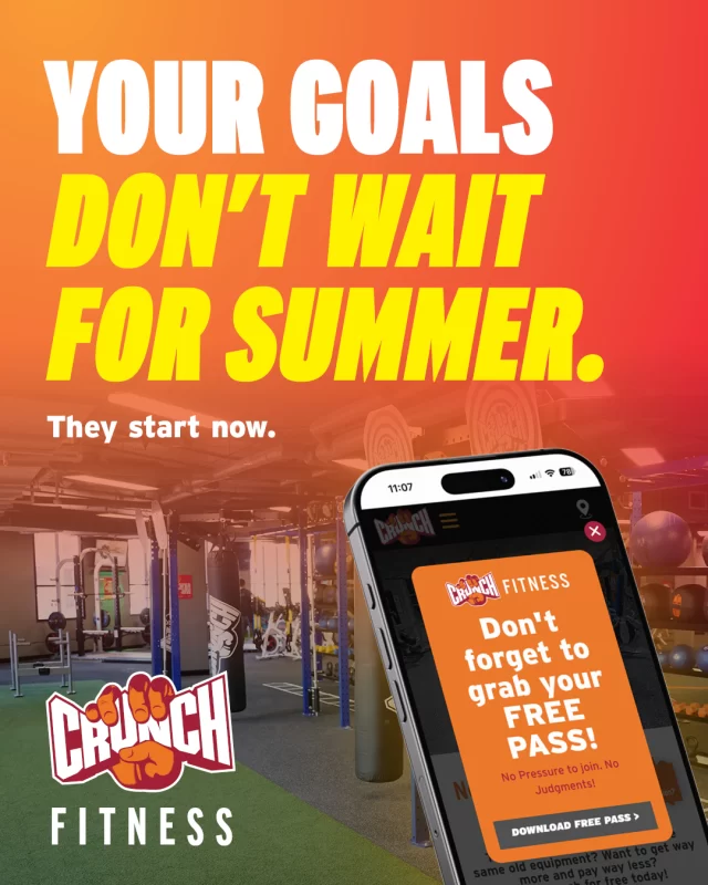 Think of July as your halfway checkpoint - are you where you wanted to be this year? If not, that’s okay. Because the best time to start again is always now. Winter isn’t the off-season - it’s your season to build. Join Crunch or download a free pass and take the first step! #crunchfitnessau #workout #gym #fitness #wellness #fitnessprogress