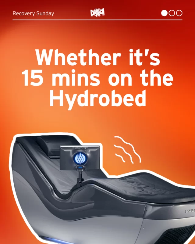Recovery is where the results lock in. Whether it’s a deep stretch, Theragun session, or 15 minutes in the hydromassage bed - it’s part of the plan. You’ve trained hard. Now recover smarter. #crunchfitnessau #workout #fitness #gym