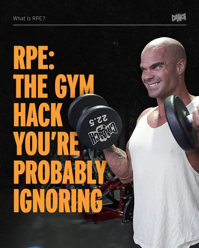 RPE - One of the simplest tools to train smarter, without burning out. Want to know how to use it? Swipe through to learn how to use it!  What are some ways you implement to avoid burn out? Share below!  #gymtips #trainsmart #rpe #crunchfitnessau