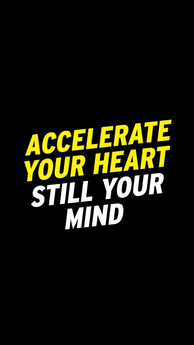 You know you should be at the gym. GET UP. GET MOVING. Accelerate your heart and still your mind at Crunch.