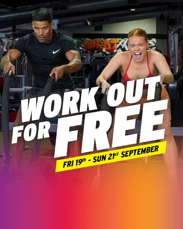 IT’S ON! 🚨
From Tomorrow–Sunday (Sept 19–21) you and your Gym Bestie can hit Crunch for $0* 💪🔥  Bring Someone Along and you’ll also go in the draw to WIN a Supplement & Style Pack* 🎁🙌  No Excuses. No Limits. Just Good Vibes, Big Energy, and Epic Prizes up for grabs* 🧡  #WOFF #WorkoutForFree #CrunchFitnessAU
